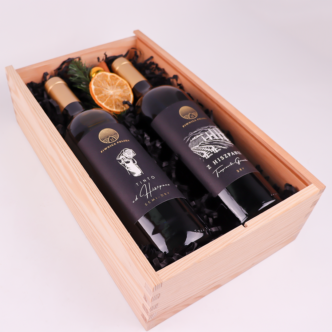 Zestaw Prezentowy Winny Duet w Skrzynce