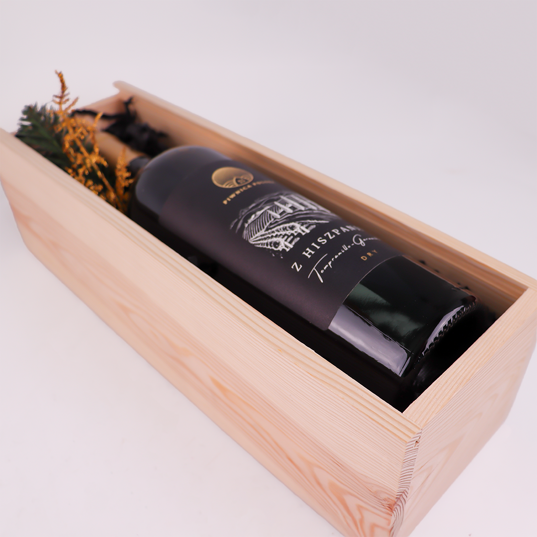 Zestaw prezentowy Wino Z Hiszpanii w Skrzynce