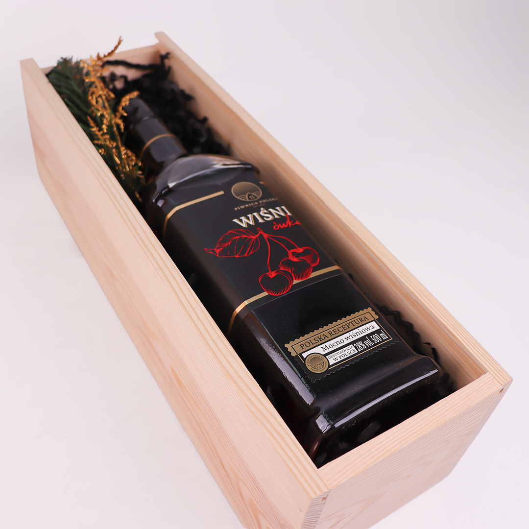 Zestaw prezentowy Wiśniówka w Skrzynce